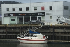 Pent fortøyd ved Maritimt kompani